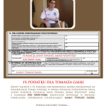 Apel przyjaciół Tomka - przekaż swój 1% podatku!